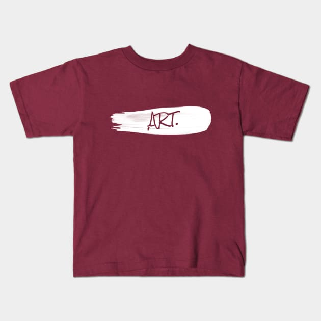 Piece of Art Tag Kids T-Shirt by AK96